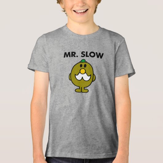 Mr Slow | Klassieke houding Tri-Blend Shirt (Voorkant)