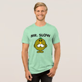 Mr Slow | Klassieke houding Tri-Blend Shirt (Voorkant volledig)