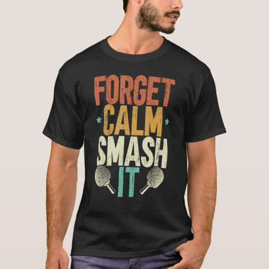 Mr Smash Ping Pong Master Paddle Sport Speler Tafe T-shirt (Voorkant)