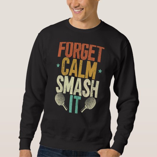 Mr Smash Ping Pong Master Paddle Sport Speler Tafe Trui (Voorkant)