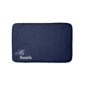 Mr Smith Navy Naam Badmat (Voorkant)