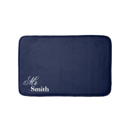 Mr Smith Navy Naam Badmat