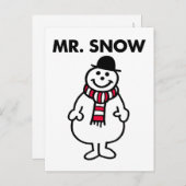Mr Snow | Klassieke houding Briefkaart (Voorkant / Achterkant)