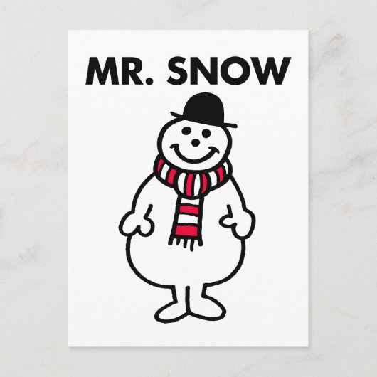 Mr Snow | Klassieke houding Briefkaart (Voorkant)