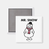 Mr Snow | Klassieke houding Magneet (Voorkant / Achterkant)