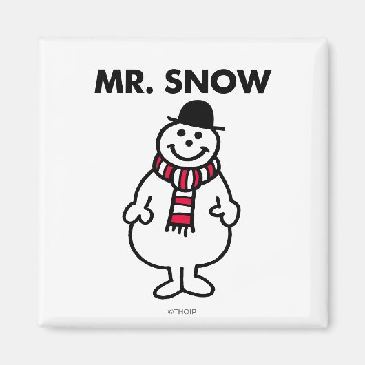 Mr Snow | Klassieke houding Magneet (Voorkant)
