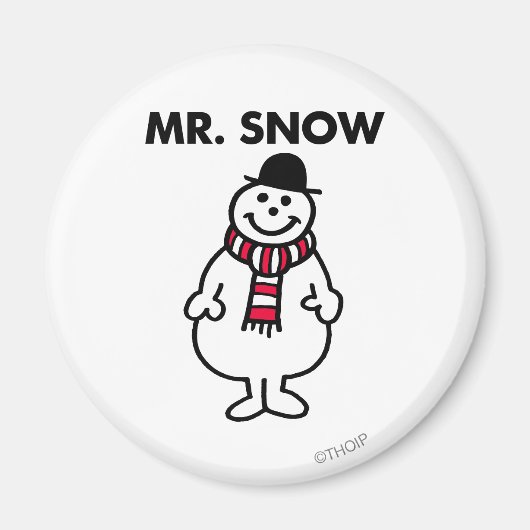 Mr Snow | Klassieke houding Magneet (Voorkant)