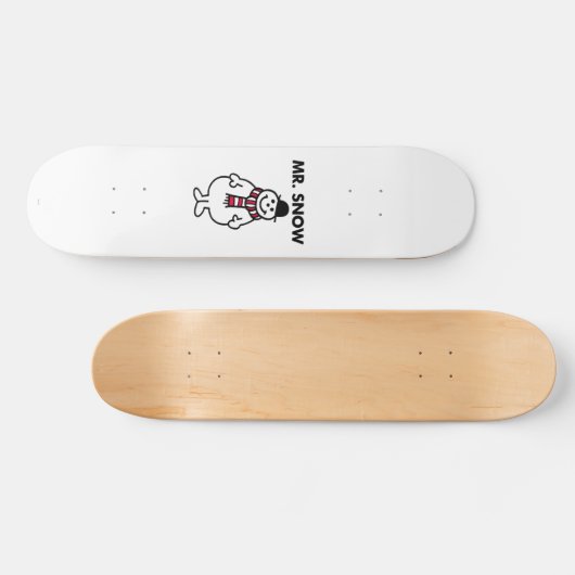 Mr Snow | Klassieke houding Persoonlijk Skateboard (Horizontaal)