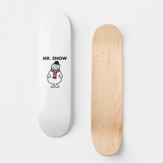 Mr Snow | Klassieke houding Persoonlijk Skateboard (Voorkant)