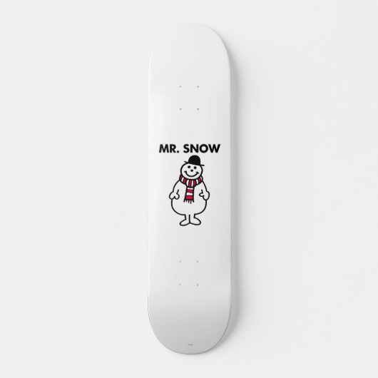 Mr Snow | Klassieke houding Persoonlijk Skateboard (Voorkant)