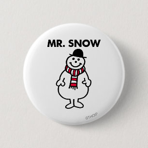 Mr Snow Klassieke houding Ronde Button 5,7 Cm