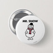 Mr Snow | Klassieke houding Ronde Button 5,7 Cm (Voorkant /achterkant)