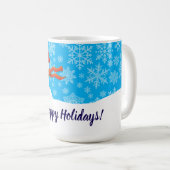 Mr. Snowman Happy Holidays Koffiemok (Voorkant rechts)