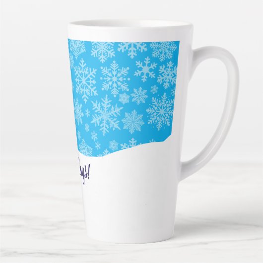 Mr. Snowman Happy Holidays Latte Mok (Rechts)