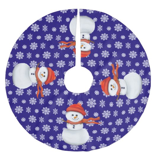 Mr. Snowman Kerstboom Rok (Voorkant)
