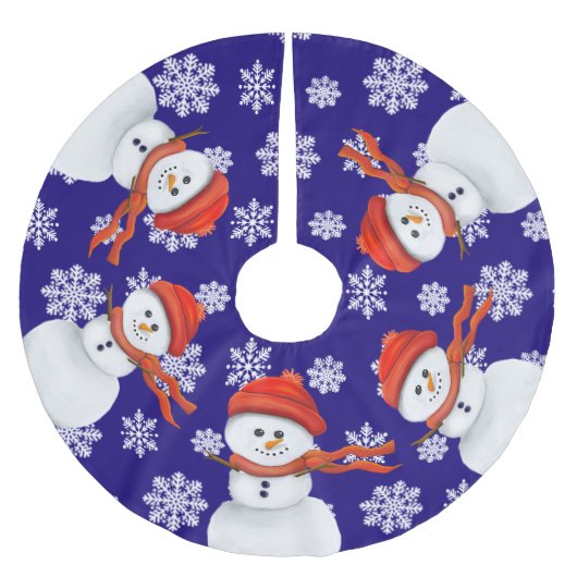 Mr. Snowman Kerstboom Rok (Voorkant)