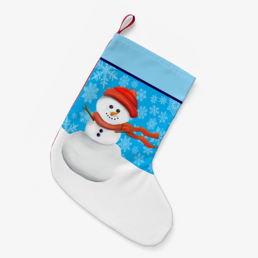 Mr Snowman Kleine Kerstsok (Voorkant (Hangend))