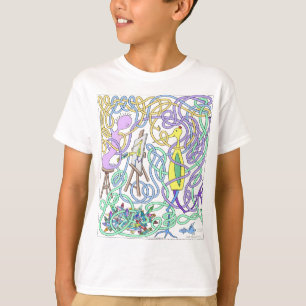 Mr Squiggly Tekent een storm T-shirt