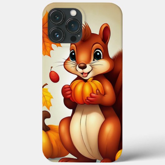 Mr. Squirrel Autumn  Phone Case (Achterkant)