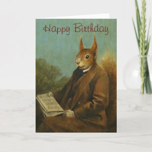 Mr Squirrel Birthday Kaart