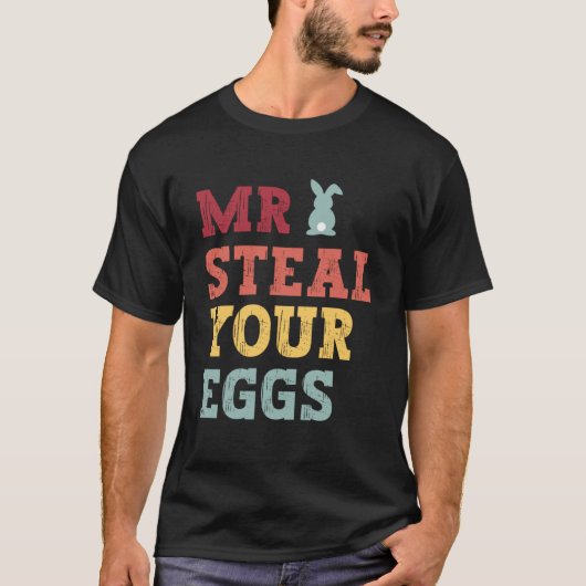 Mr Steal Uw Eieren Pasen Jongens Peuters Spring Hu T-shirt (Voorkant)