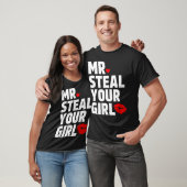 Mr Steal Your Girl Valentijnsdag Funny V-Day Hear T-shirt (Unisex)