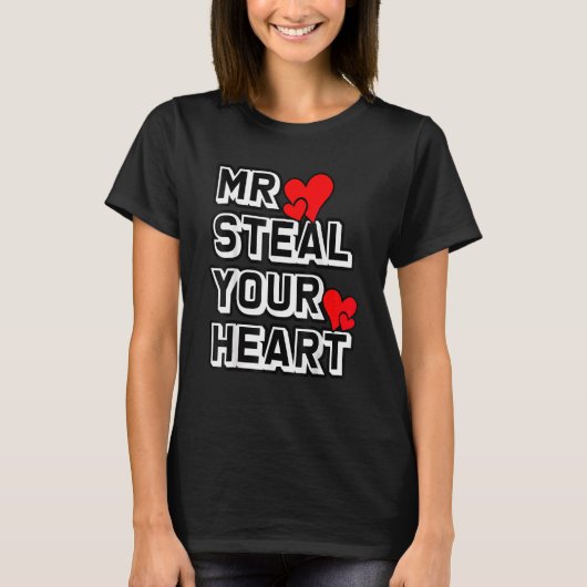 Mr Steal Your Heart Classical Funny Toddlers Valen T-shirt (Voorkant)