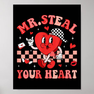 Mr. Steal Your Heart for Boys Peuters Valentijnse Poster