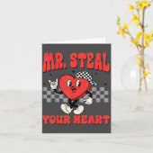 Mr Steal Your Heart For Boys Toddlers Valentine's Kaart (Gele Bloem)