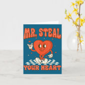 Mr Steal Your Heart For Boys Toddlers Valentine's  Kaart (Gele Bloem)