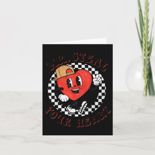 Mr Steal Your Heart For Boys Toddlers Valentine's  Kaart (Voorkant)
