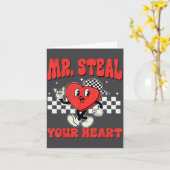 Mr Steal Your Heart For Boys Toddlers Valentine's  Kaart (Gele Bloem)