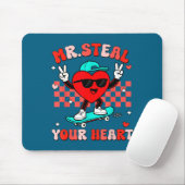 Mr Steal Your Heart For Boys Toddlers Valentine's  Muismat (Met muis)
