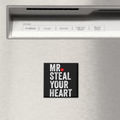 Mr. Steal Your Heart Funny Valentines Day Men’s  Magneet (Insitu (Vaatwasser))
