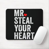 Mr. Steal Your Heart Funny Valentines Day Men’s  Muismat (Met muis)