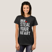 Mr. Steal Your Heart Funny Valentines Day Men’s T-shirt (Voorkant volledig)