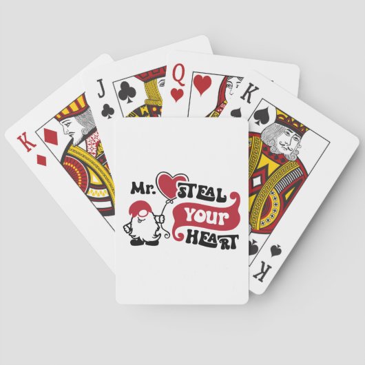 Mr. Steal Your Heart - Valentijn Pokerkaarten (Achterkant)