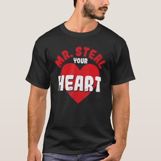 Mr Steal Your Heart Valentijnsdag Couples Toddle T-shirt (Voorkant)