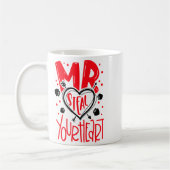 Mr Steal Your Heart Valentines Day Matching Coupl  Koffiemok (Links)