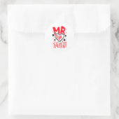 Mr Steal Your Heart Valentines Day Matching Coupl  Ronde Sticker (Tas)