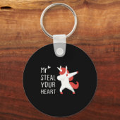Mr Steal Your Heart Valentines Day V Day Boys Unic Sleutelhanger (Voorkant)