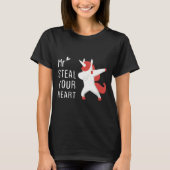Mr Steal Your Heart Valentines Day V Day Boys Unic T-shirt (Voorkant)