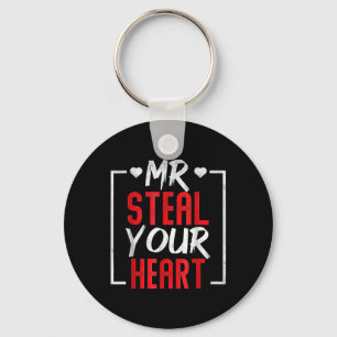 Mr. Steel Your Heart Valentijnsdag Heren Jongens Sleutelhanger
