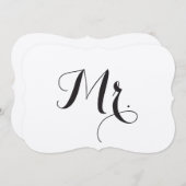 Mr. Stoelteken - Bruid en bruidegom Stoeltekens Kaart (Voorkant / Achterkant)