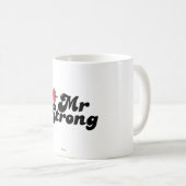 Mr Strong | Gewichten en blokletters Koffiemok (Voorkant rechts)