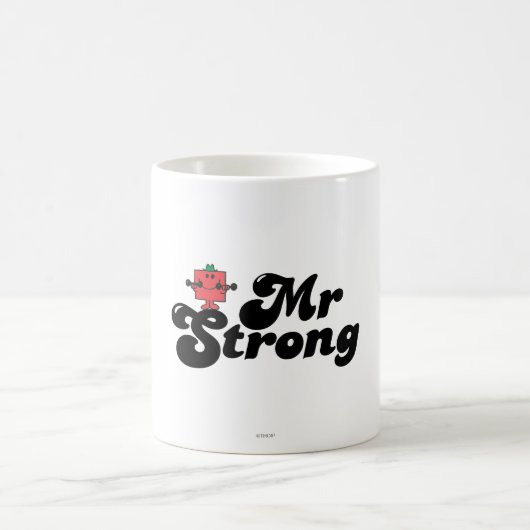 Mr Strong | Gewichten en blokletters Koffiemok (Center)