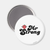 Mr Strong | Gewichten en blokletters Magneet (Voorkant / Achterkant)