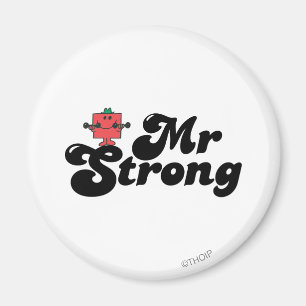 Mr Strong Gewichten en blokletters Magneet