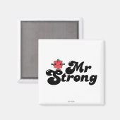 Mr Strong | Gewichten en blokletters Magneet (Voorkant / Achterkant)