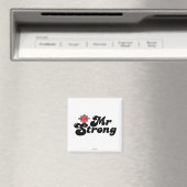 Mr Strong | Gewichten en blokletters Magneet (Insitu (Vaatwasser))
